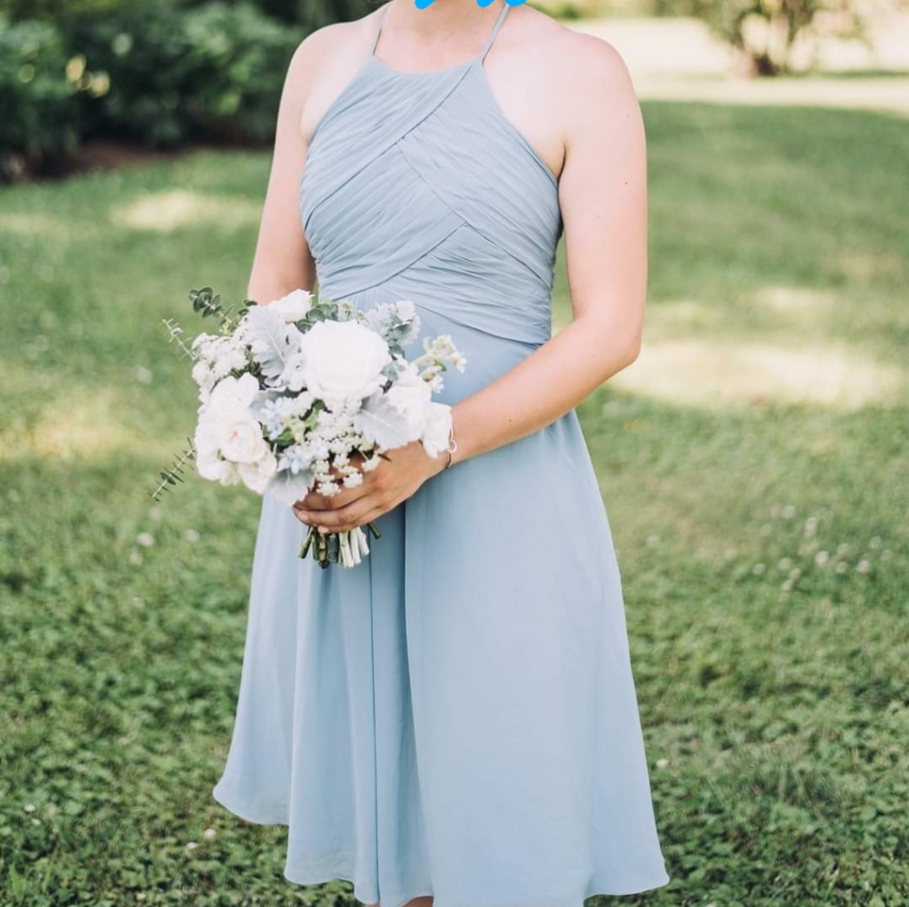 Azazie Adriana - dusty blue